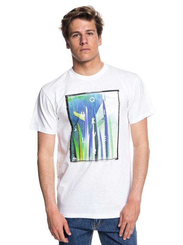 quiksilver, Quiver Central Tee, WHITE (wbb0) 0 Quiver Central Tee White AQYZT05543 Quiksilver