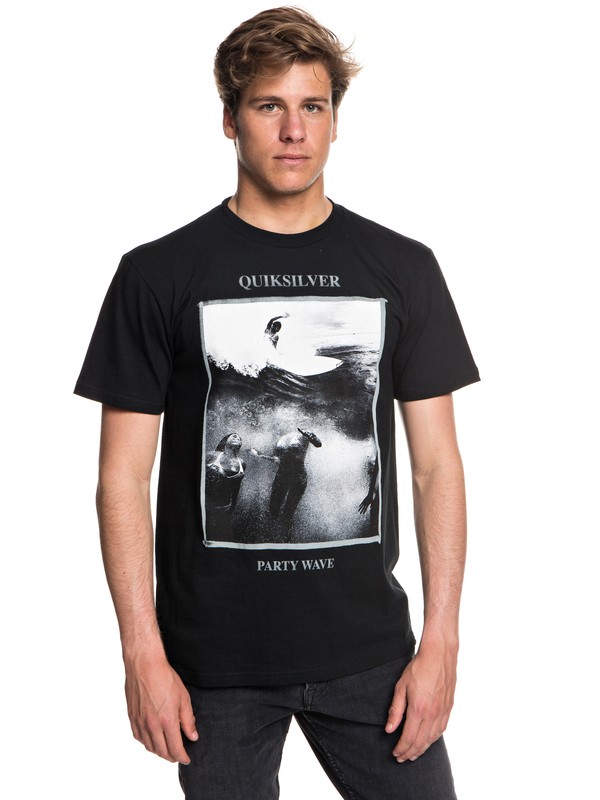 quiksilver, Wave Party Tee, BLACK (kvj0) 0 Wave Party Tee Black AQYZT05544 Quiksilver