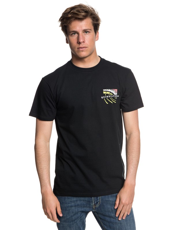 quiksilver, Tropic Eruption Tee, BLACK (kvj0) 0 Tropic Eruption Tee Black AQYZT05545 Quiksilver