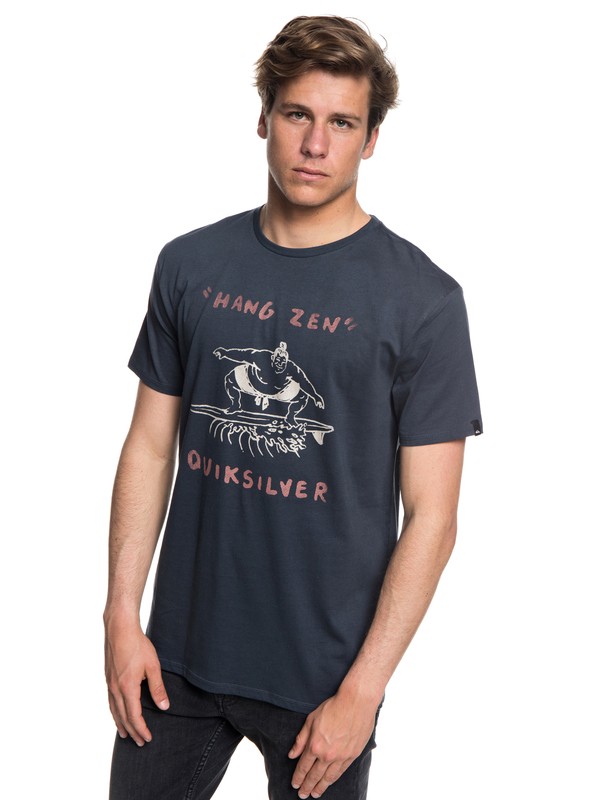 quiksilver, Hang Zen Tee, BLUE NIGHTS (btk0) 0 Hang Zen Tee Blue AQYZT05546 Quiksilver