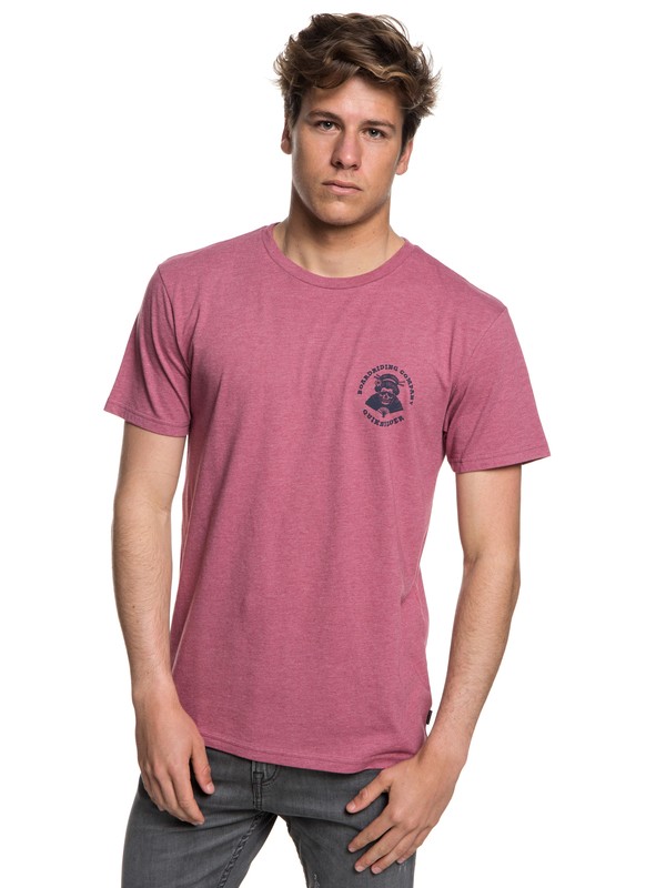 quiksilver, Men's Geisha Ghost Tee, MELLOW MAUVE HEATHER (mmbh) 0 Men's Geisha Ghost Tee Pink AQYZT05554 Quiksilver