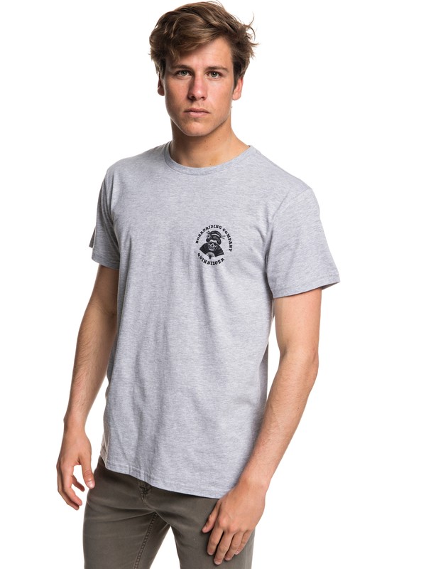 quiksilver, Geisha Ghost Tee, ATHLETIC HEATHER (sgrh) 0 Geisha Ghost Tee Grey AQYZT05554 Quiksilver
