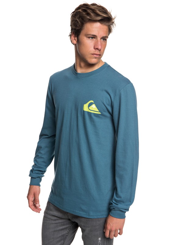 quiksilver, Men's Vice Versa Long Sleeve Tee, TAPESTRY (bph0) 0 Men's Vice Versa Long Sleeve Tee Blue AQYZT05564 Quiksilver