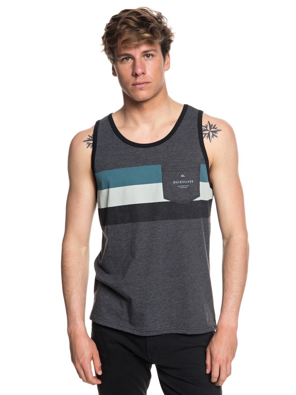 quiksilver, Peaceful Progression Vest, CHARCOAL HEATHER (ktah) 0 Peaceful Progression Vest Black AQYZT05571 Quiksilver
