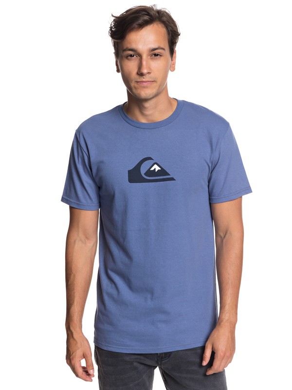 quiksilver, Comp Logo Tee, BIJOU BLUE (bng0) 0 Comp Logo Tee Blue AQYZT05756 Quiksilver