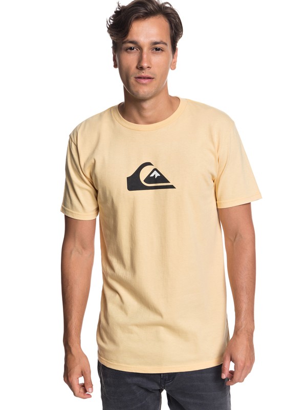 quiksilver, Comp Logo Tee, SAHARA SUN (ygd0) 0 Comp Logo Tee Yellow AQYZT05756 Quiksilver