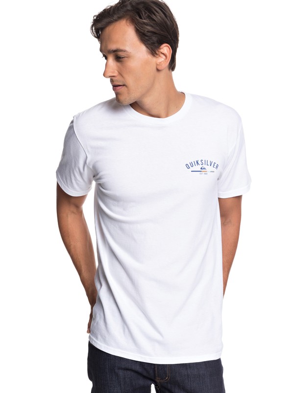 quiksilver, Simple Color Tee, WHITE (wbb0) 0 Simple Color Tee White AQYZT05757 Quiksilver