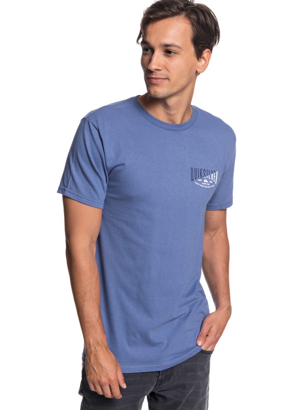 quiksilver, Doing Fine Tee, BIJOU BLUE (bng0) 0 Doing Fine Tee Blue AQYZT05761 Quiksilver