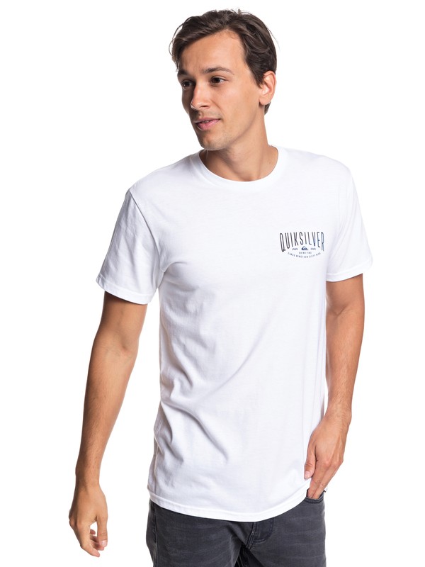 quiksilver, Doing Fine Tee, WHITE (wbb0) 0 Doing Fine Tee White AQYZT05761 Quiksilver