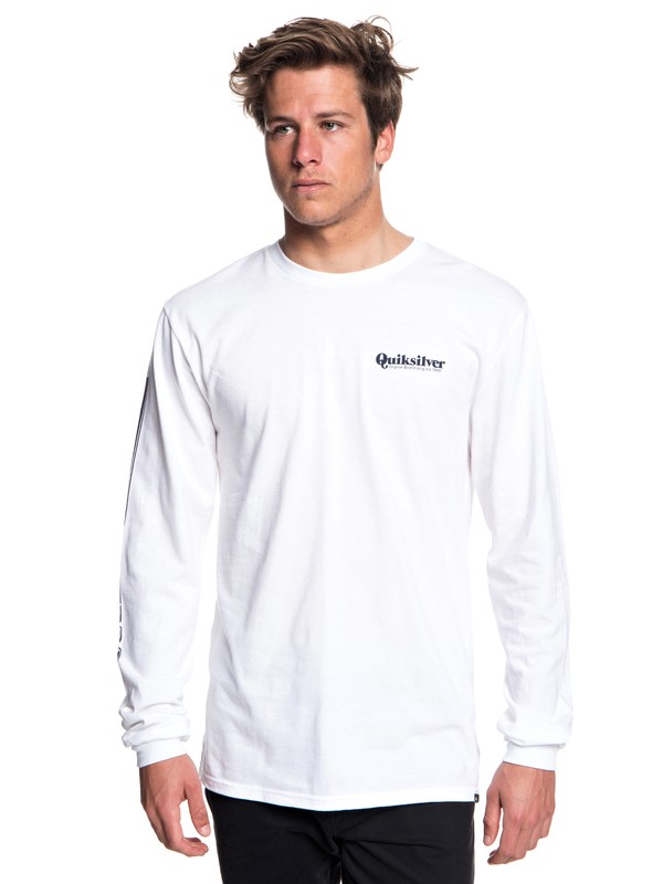 quiksilver, Fineline Long Sleeve Tee, WHITE (wbb0) 0 Fineline Long Sleeve Tee White AQYZT05780 Quiksilver