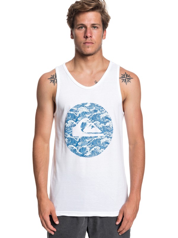 quiksilver, Oriental Circle Tee, WHITE (wbb0) 0 Oriental Circle Tee White AQYZT05788 Quiksilver