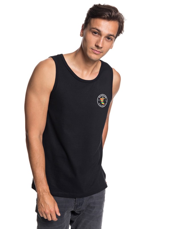quiksilver, Hi Fin Tank, BLACK (kvj0) 0 Hi Fin Tank Black AQYZT05790 Quiksilver