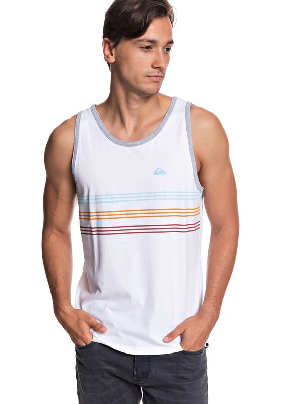 quiksilver, Zen Tank, WHITE (wbb0) 0 Zen Tank White AQYZT05792 Quiksilver