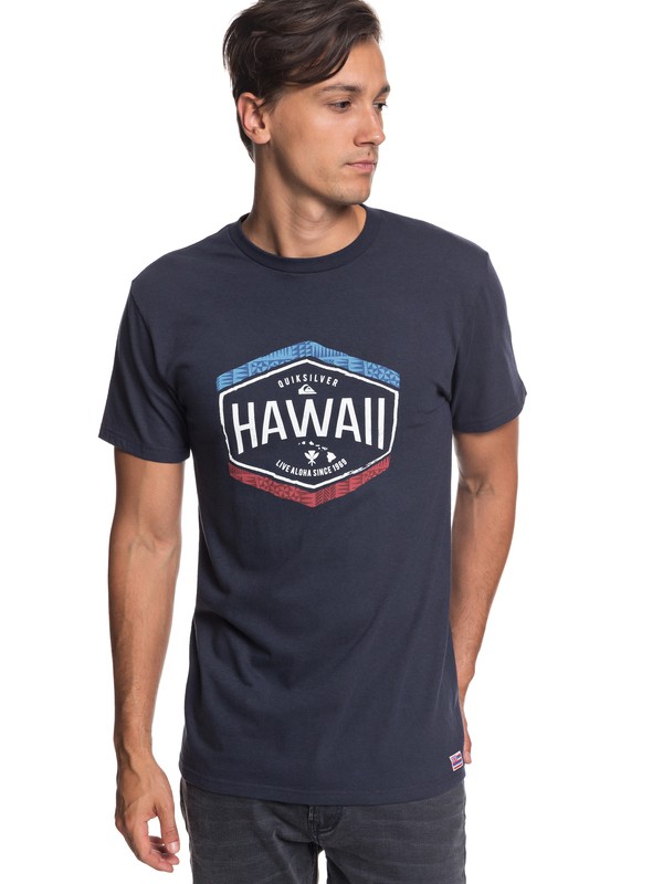 quiksilver, Hawaii Money Tee, BLUE NIGHTS (btk0) 0 Hawaii Money Tee Blue AQYZT05799 Quiksilver