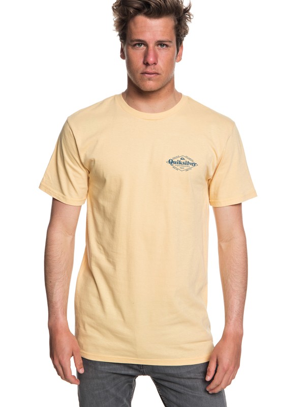 quiksilver, Kyoto Halls Tee, SAHARA SUN (ygd0) 0 Kyoto Halls Tee Yellow AQYZT05831 Quiksilver