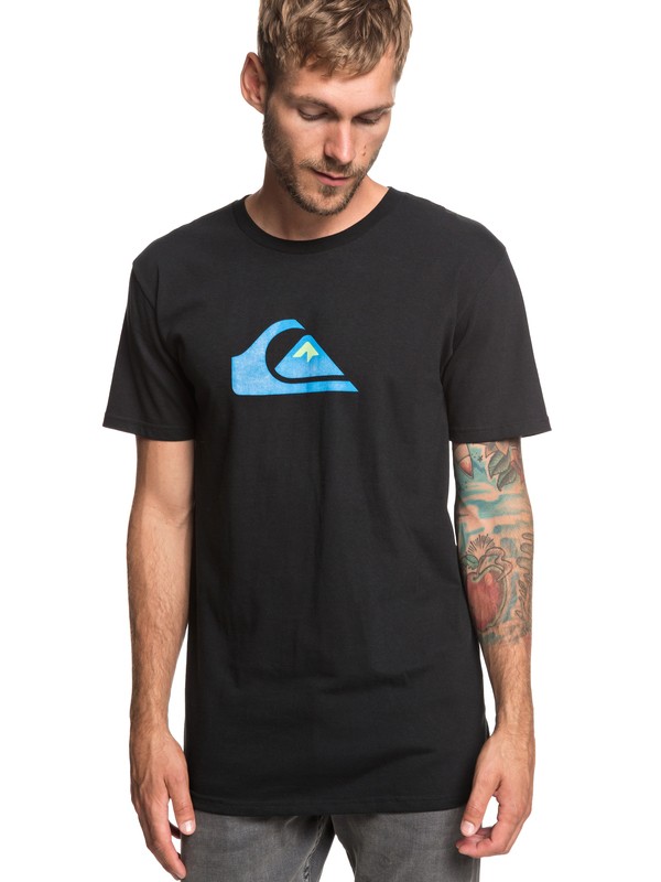 quiksilver, MW Logo Tee, BLACK (kvj0) 0 MW Logo Tee Black AQYZT05910 Quiksilver