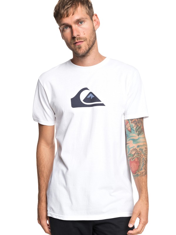 quiksilver, MW Logo Tee, WHITE (wbb0) 0 MW Logo Tee White AQYZT05910 Quiksilver