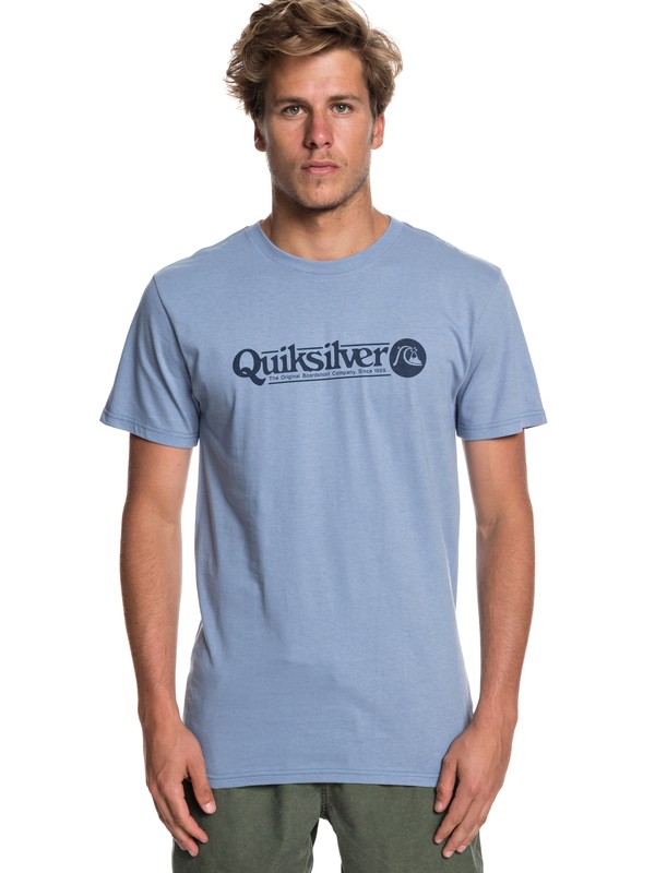 quiksilver, Art Tickle Tee, STONE WASH (bkj0) 0 Art Tickle Tee Blue AQYZT05911 Quiksilver