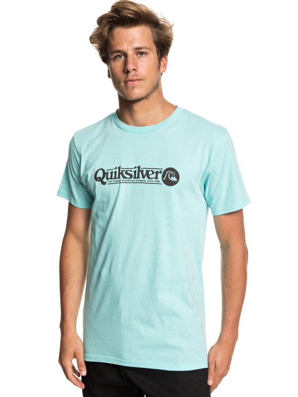 quiksilver, Art Tickle Tee, AQUA SPLASH (bzg0) 0 Art Tickle Tee Blue AQYZT05911 Quiksilver