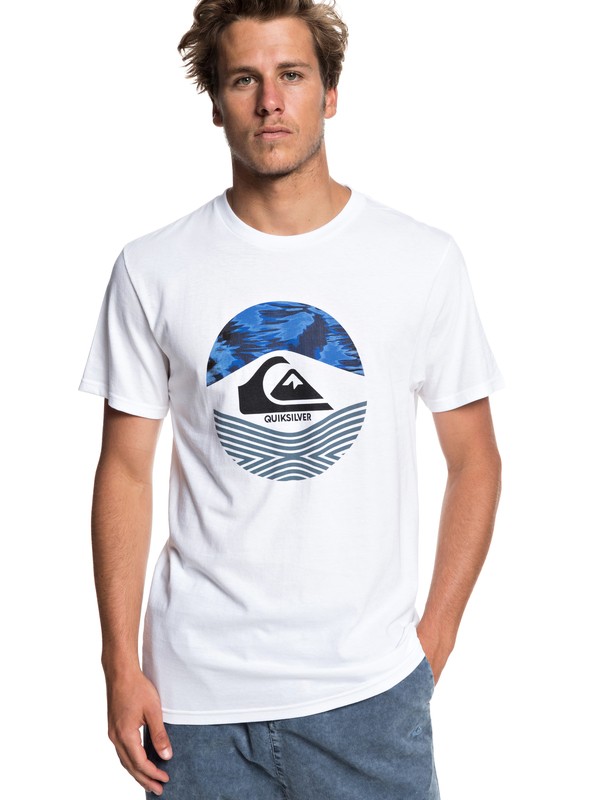 quiksilver, Stomped On Tee, WHITE (wbb0) 0 Stomped On Tee White AQYZT05916 Quiksilver