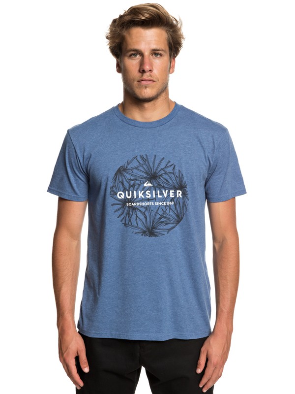 quiksilver, Classic Bob Tee, BIJOU BLUE HEATHER (bngh) 0 Classic Bob Tee Blue AQYZT05927 Quiksilver