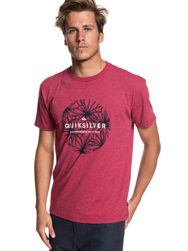 quiksilver, Classic Bob Tee, BRICK RED HEATHER (rqnh) 0 Classic Bob Tee Red AQYZT05927 Quiksilver