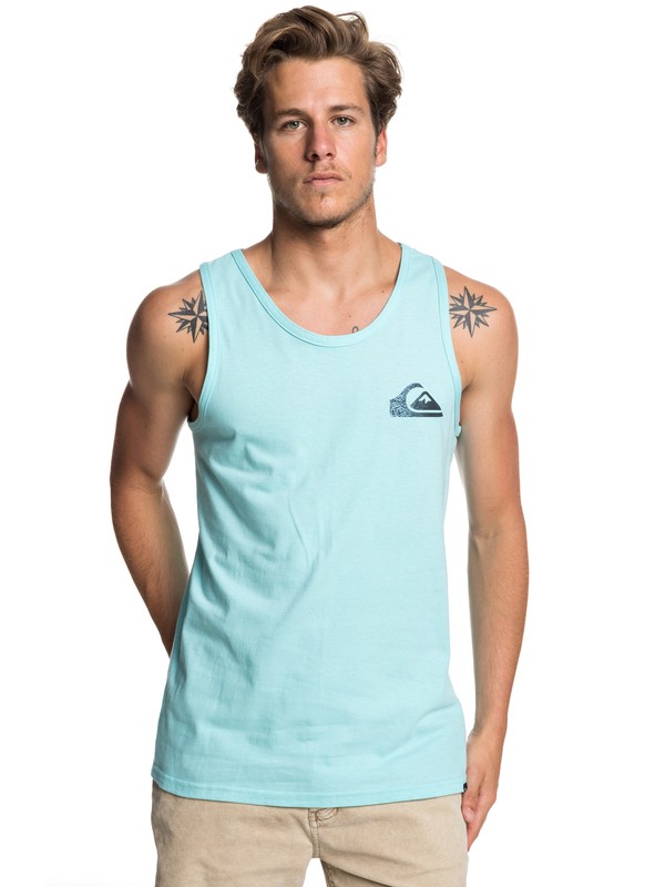 quiksilver, Time Warp Tank, AQUA SPLASH (bzg0) 0 Time Warp Tank Blue AQYZT05947 Quiksilver