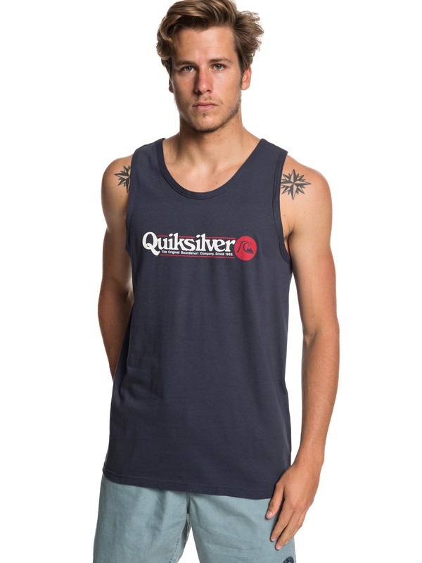quiksilver, Art Tickle Tee, BLUE NIGHTS (bst0) 0 Art Tickle Tee Blue AQYZT05948 Quiksilver