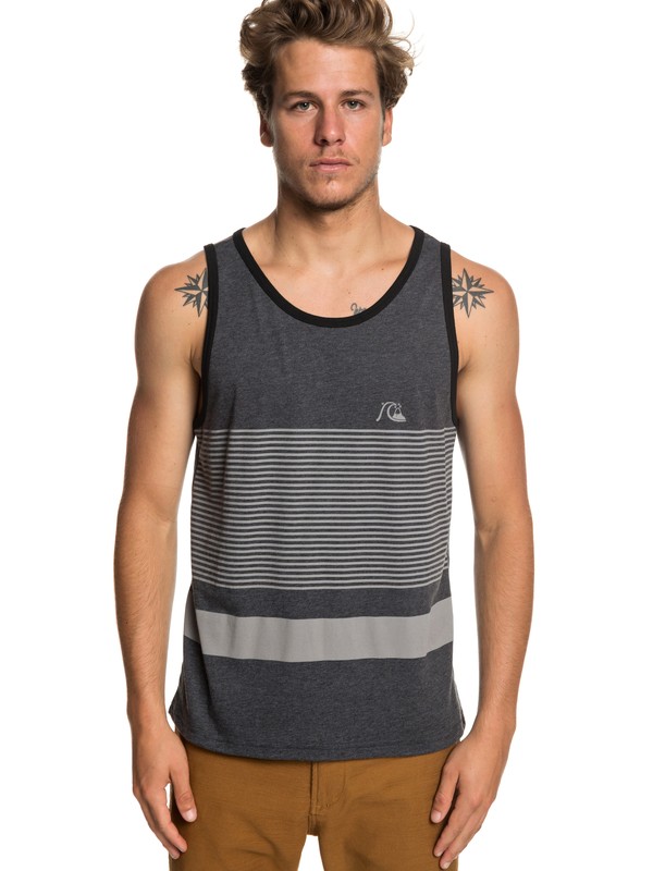 quiksilver, Highline Tijuana Tank, CHARCOAL HEATHER (ktah) 0 Highline Tijuana Tank Black AQYZT05950 Quiksilver