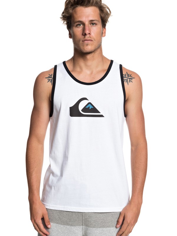 quiksilver, MW Logo Tank, WHITE (wbb0) 0 MW Logo Tank White AQYZT05951 Quiksilver
