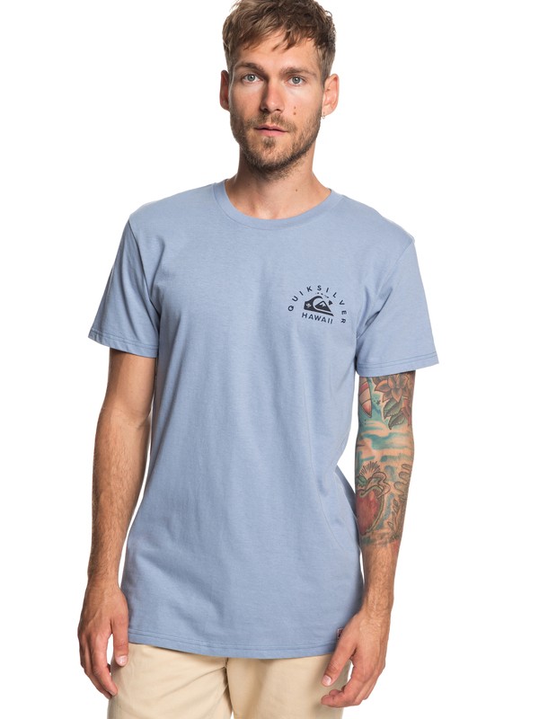 quiksilver, Kewalo Tee, STONE WASH (bkj0) 0 Kewalo Tee Blue AQYZT05956 Quiksilver