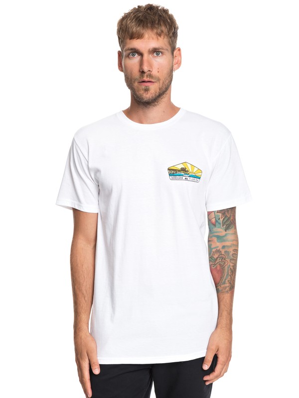 quiksilver, Cocoa FL Tee, WHITE (wbb0) 0 Cocoa FL Tee White AQYZT05965 Quiksilver