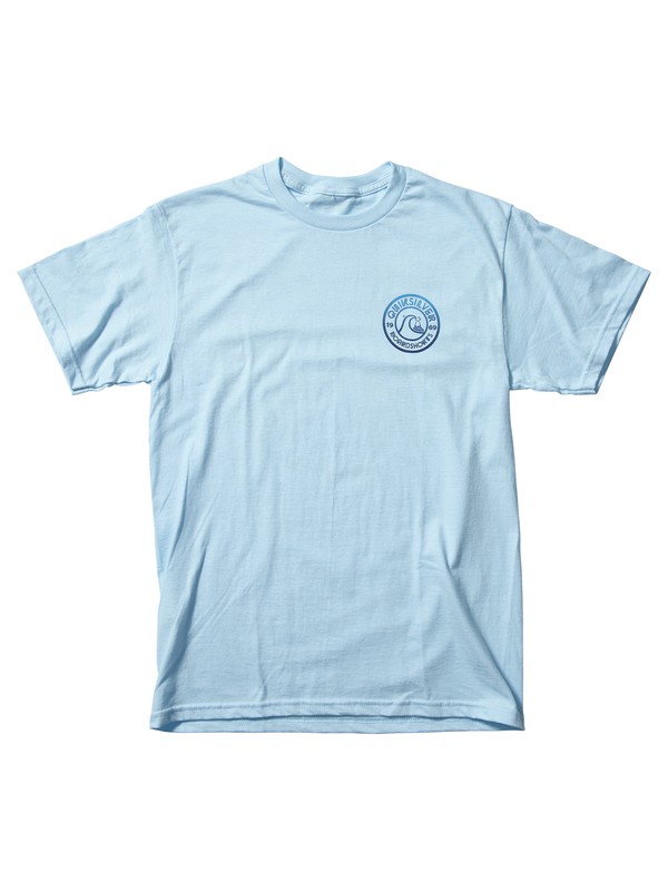 quiksilver, Original - T-Shirt, CHAMBRAY (bhd0) 0 Original - T-Shirt Blue AQYZT06017 Quiksilver