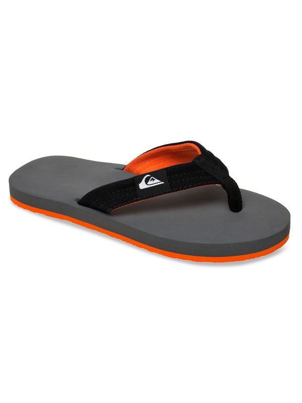 quiksilver, Chinelo Molokai Layback, GREY / BLACK / ORANGE (xsss) 0 Chinelo Molokai Layback BR51330106 Quiksilver