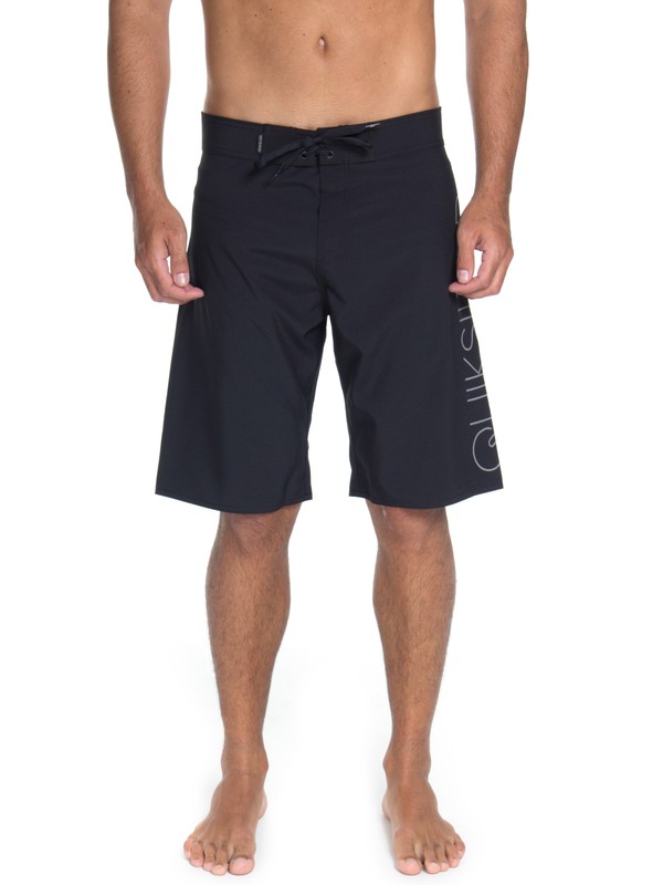 quiksilver, Bermuda Boardshort Signature 21" Quiksilver, TRUE BLAK / BALTIC BLUE (blk) 0 Bermuda Boardshort Signature 21" Quiksilver Preto BR60012517 Quiksilver