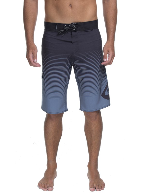 quiksilver, Bermuda Boardshort Highline Soundwave 22" Quiksilver, TRUE BLAK / BALTIC BLUE (blk) 0 Bermuda Boardshort Highline Soundwave 22" Quiksilver Preto BR60012531 Quiksilver