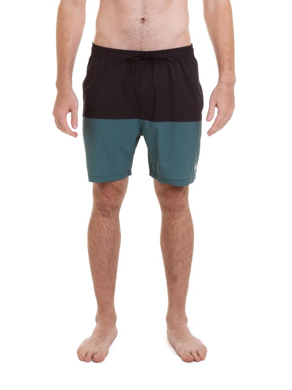 quiksilver, Bermuda Volley Five Oh 19" Quiksilver, BLACK* (blk) 0 Bermuda Volley Five Oh 19" Quiksilver Preto BR60012585 Quiksilver