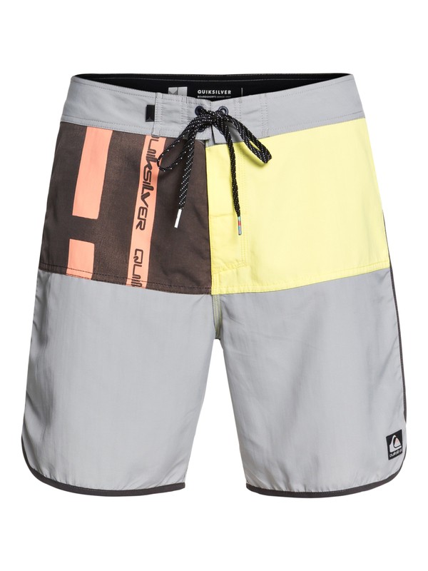 quiksilver, QK BOARD BEACH DAZE SCALLOP 18 IMP, SLEET MECHANICAL DITSY (szp6) 0 QK BOARD BEACH DAZE SCALLOP 18 IMP BR60012643 Quiksilver
