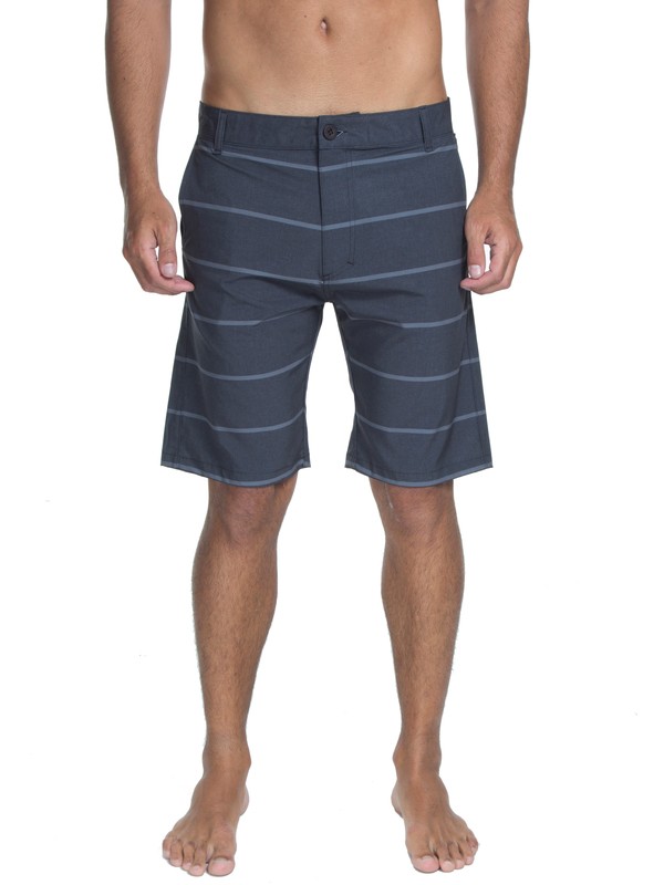 quiksilver, Bermuda Amphibian Union Stripe 21" Quiksilver, TRUE BLAK / BALTIC BLUE (blk) 0 Bermuda Amphibian Union Stripe 21" Quiksilver Preto BR60031113 Quiksilver