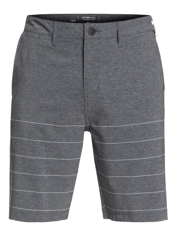 quiksilver, Bermuda Amphibian Union Stripe 20" Quiksilver, TRUE BLACK (kvj0) 0 Bermuda Amphibian Union Stripe 20" Quiksilver Preto BR60031132 Quiksilver