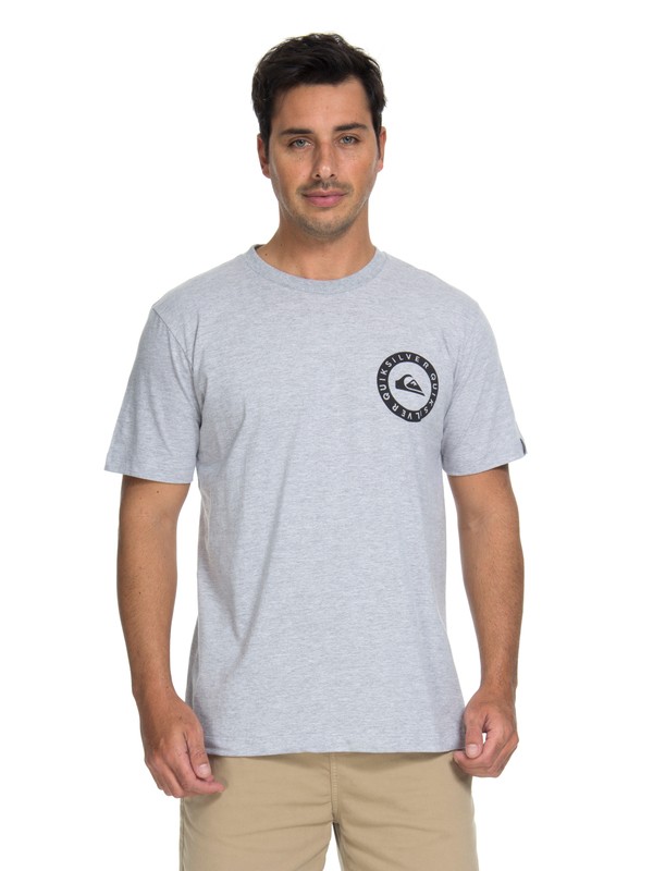 quiksilver, Camiseta Shores Vibes Quiksilver, GREY HEATHER* (grh) 0 Camiseta Shores Vibes Quiksilver Cinza BR61114657 Quiksilver