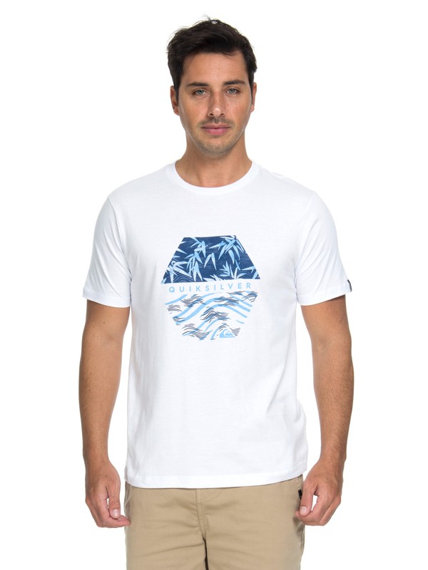 quiksilver, Camiseta Bamboo Breakfast Quiksilver, WHITE (wht) 0 Camiseta Bamboo Breakfast Quiksilver Branco BR61114672 Quiksilver