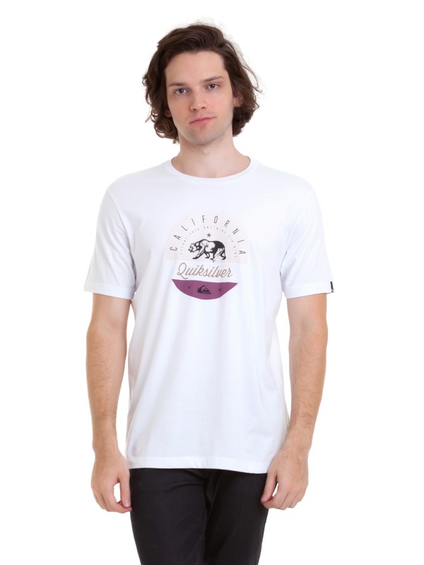 quiksilver, Camiseta Cali Classic Quiksilver, WHITE 2* (934) 0 Camiseta Cali Classic Quiksilver BR61114686 Quiksilver