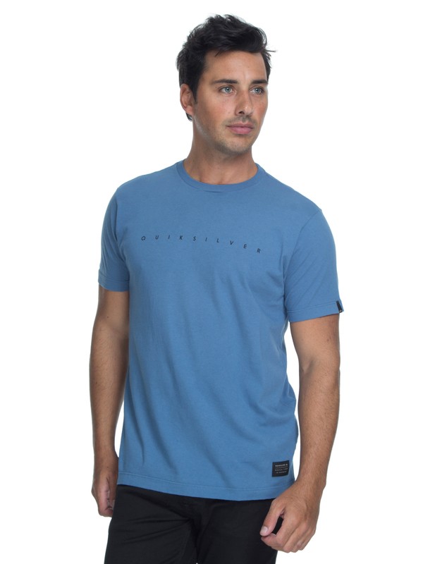 quiksilver, Camiseta Masculina Manga Curta Slim Fit Estampa Frontal Quiksilver, CENDRE (198) 0 Camiseta Masculina Manga Curta Slim Fit Estampa Frontal Quiksilver BR61142734 Quiksilver