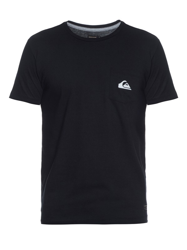 quiksilver, Camiseta Masculina Manga Curta Slim Fit Estampada com Bolso Quiksilver., BLACK (blk) 0 Camiseta Masculina Manga Curta Slim Fit Estampada com Bolso Quiksilver. BR61142753 Quiksilver