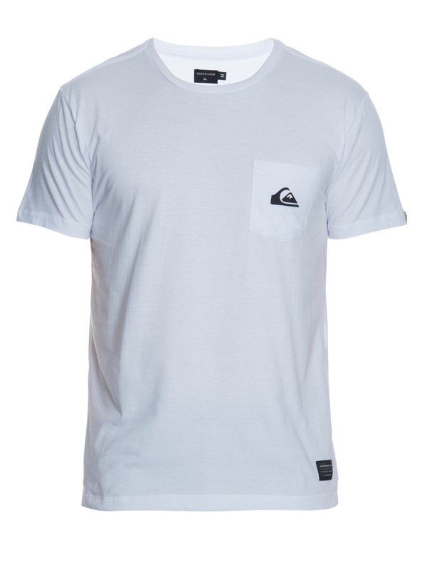 quiksilver, Camiseta Masculina Manga Curta Slim Fit Estampada com Bolso Quiksilver., WHITE* (wht) 0 Camiseta Masculina Manga Curta Slim Fit Estampada com Bolso Quiksilver. BR61142753 Quiksilver