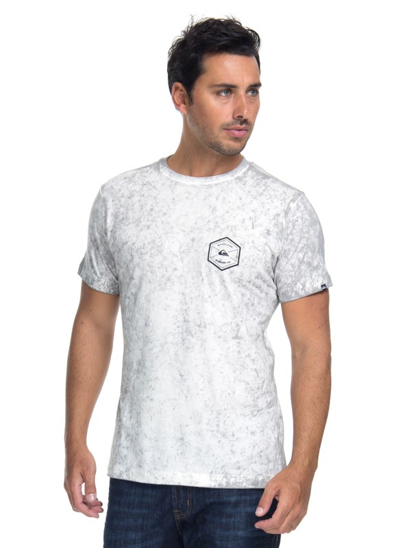 quiksilver, Camiseta Manga Curta Slim Fit Oct Dye Comp Quiksilver, WHITE (wht) 0 Camiseta Manga Curta Slim Fit Oct Dye Comp Quiksilver Branco BR61142865 Quiksilver
