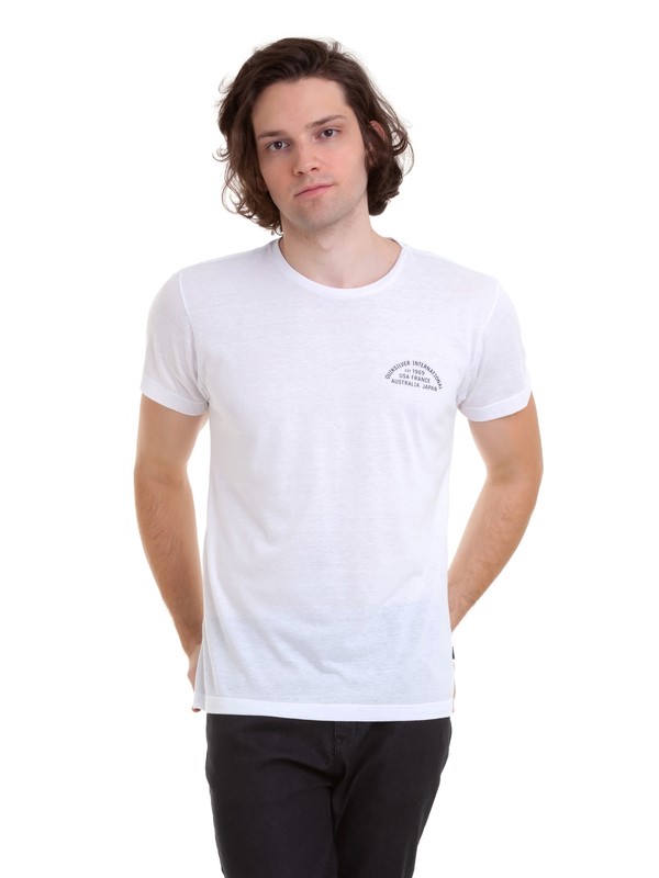 quiksilver, Camiseta Quik Worldwide Quiksilver, SNOW WHITE* (snw) 0 Camiseta Quik Worldwide Quiksilver Branco BR61142989 Quiksilver