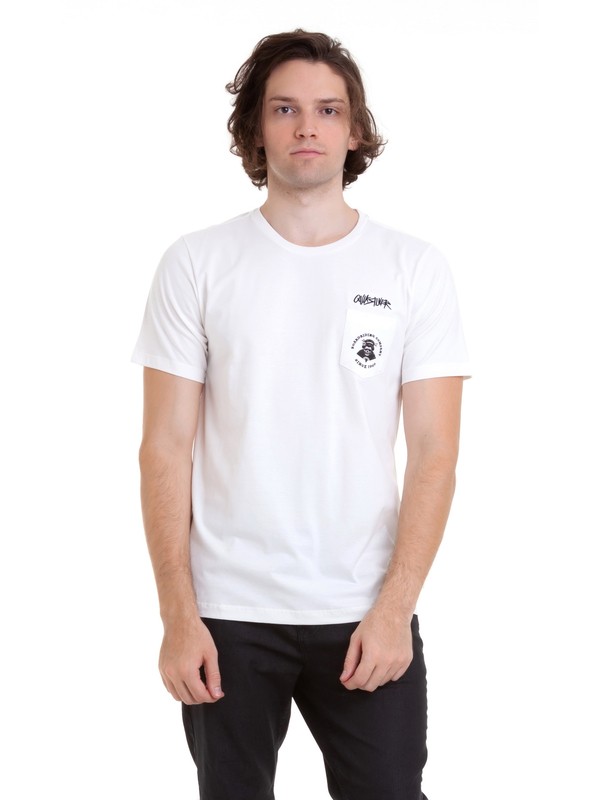 quiksilver, Camiseta Roppongi Quiksilver, SNOW WHITE* (snw) 0 Camiseta Roppongi Quiksilver Branco BR61142996 Quiksilver