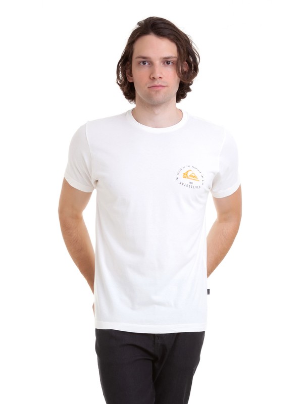 quiksilver, Camiseta Rising Giant Quiksilver, SNOW WHITE* (snw) 0 Camiseta Rising Giant Quiksilver Branco BR61143003 Quiksilver